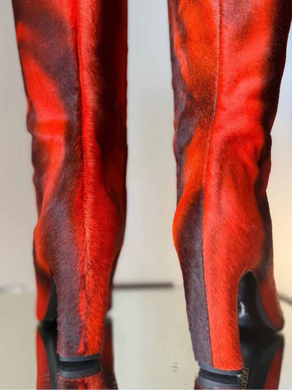 New Tory Burch TALL PRINTED CALF HAIR BOOT 40 $1,665